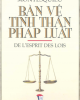 Ebook Bàn về tinh thần pháp luật - Montesquieu