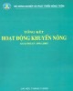 Ebook Tổng kết hoạt động khuyến nông giai đoạn 1993-2005: Phần 1