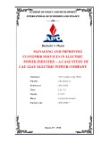 Gradute thesis: Managing and improving customer services in electric power industry: A case study of Cau Giay Electric Power Company