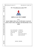 Khóa luận tốt nghiệp: Hoàn thiện công tác tuyển dụng tại Ngân hàng TMCP Công thương chi nhánh Bắc Nam Định