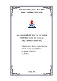 Báo cáo thực tập tốt nghiệp: Phân tích tình hình tài chính tại Công ty TNHH cơ khí Minh Đăng