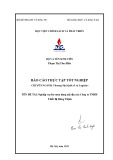 Báo cáo thực tập tốt nghiệp: Nghiệp vụ thu mua hàng nội địa của Công ty TNHH Thiết Bị Hùng Thịnh