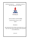 Báo cáo thực tập tốt nghiệp: Thực hành quyền công tố trong giai đoạn điều tra vụ án và thực trạng thực hành tại Viện Kiểm sát nhân thành phố Lào Cai, tỉnh Lào Cai