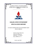 Graduation internship specialized report: Vu Pham Construction And Investment Joint Stock Company