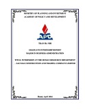 Internship report: Internship at the human resource department – Sao Mai Construction And Trading Company Limited