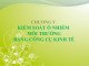 Bài giảng Kinh tế môi trường - Chương 5: Kiểm soát ô nhiễm môi trường bằng công cụ kinh tế