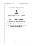 Khóa luận tốt nghiệp: Tăng cường năng lực cạnh tranh trong đấu thầu của Công ty Cổ phần Quản lý và đầu tư xây dựng đường bộ Hà Nội