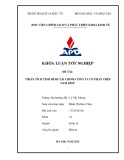 Khóa luận tốt nghiệp: Phân tích tình hình tài chính CTCP Thép Nam Kim