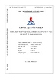 Khóa luận tốt nghiệp: Phân tích và định giá cổ phiếu của CTCP Dịch vụ Ô tô Hàng Xanh (HAX)
