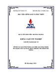 Khóa luận tốt nghiệp: Giải pháp nâng cao hiệu quả hoạt động huy động vốn tại Ngân hàng GPBank chi nhánh Hải Phòng