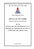 Khóa luận tốt nghiệp: Kế toán tiêu thụ thành phẩm và xác định kết quả kinh doanh tại Công ty Cổ phần Bột thực phẩm A-Asea