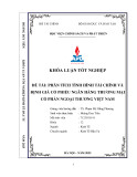 Khóa luận tốt nghiệp: Phân tích tình hình tài chính và định giá cổ phiếu Ngân hàng TMCP Ngoại thương Việt Nam