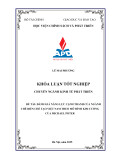 Khóa luận tốt nghiệp: Đánh giá năng lực cạnh tranh của ngành chế biến chế tạo Việt Nam theo mô hình kim cương của Michael Porter