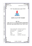 Khóa luận tốt nghiệp: Chế tài xử lý vi phạm trong hợp đồng thương mại theo pháp luật Việt Nam