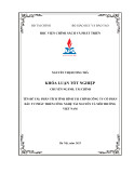 Khóa luận tốt nghiệp: Phân tích tình hình tài chính Công ty Cổ phần Đầu tư Phát triển Công nghệ Tài nguyên và Môi trường Việt Nam