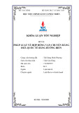 Khóa luận tốt nghiệp: Pháp luật về hợp đồng vận chuyển hàng hóa quốc tế bằng đường biển