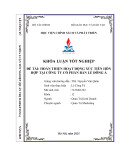 Khóa luận tốt nghiệp: Hoàn thiện hoạt động xúc tiến hỗn hợp tại Công ty Cổ phần Bán Lẻ Đông Á