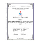 Khóa luận tốt nghiệp: Phân tích tình hình tài chính Tổng Công ty Cổ phần Khoan và Dịch vụ Khoan Dầu khí
