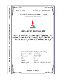 Khóa luận tốt nghiệp: Nâng cao năng lực cạnh tranh trong công tác đấu thầu tại Công ty Cổ phần Dịch vụ Công ích Đô thị Hà Nội