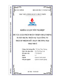 Khóa luận tốt nghiệp: Giải pháp hoàn thiện hoạt động tuyển dụng nhân sự tại Công ty Trách nhiệm hữu hạn Thương mại Thọ Thuỷ