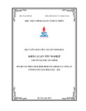 Khóa luận tốt nghiệp: Phân tích tình hình tài chính của Công ty Cổ phần FPT giai đoạn 2021–2023