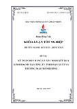 Khóa luận tốt nghiệp: Kế toán bán hàng và xác định kết quả kinh doanh tại Công ty TNHH Sản xuất và Thương mại Thành Hồng