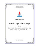 Khóa luận tốt nghiệp: Phát triển hệ thống quản trị quan hệ khách hàng (CRM) tại Ngân hàng TMCP Tiên Phong