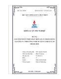 Khóa luận tốt nghiệp: Giải pháp hoàn thiện hoạt động quản trị bán hàng tại Công ty TNHH Công nghệ Du lịch và Dịch vụ Số Hoàng Kim
