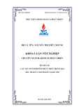 Khóa luận tốt nghiệp: Các yếu tố ảnh hưởng đến ý thức phân loại rác thải của người dân tại Hà Nội