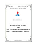Khóa luận tốt nghiệp: Phát triển mô hình kinh doanh Freemium tại Công ty Cổ phần Dược phẩm FPT Long Châu