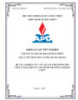 Khóa luận tốt nghiệp: Nghiên cứu các yếu tố ảnh hưởng đến chất lượng dịch vụ tại chuỗi nhà hàng Golden Gate