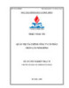 Đề án tốt nghiệp Thạc sĩ Tài chính - Ngân hàng: Quản trị tài chính Công ty Cổ phần Phân lân Ninh Bình