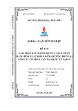 Khóa luận tốt nghiệp: Giải pháp đẩy mạnh dịch vụ giao nhận hàng hóa xuất khẩu bằng đường biển tại Công ty Cổ phần Vận tải Quốc tế Sarex