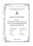 Khóa luận tốt nghiệp: Giải pháp thúc đẩy xuất khẩu dệt may của Việt Nam trong bối cảnh chiến tranh thương mại