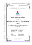 Khóa luận tốt nghiệp: The shift of global value chains from China: Opportunities and strategies for Vietnam