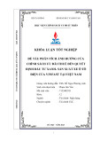 Khóa luận tốt nghiệp: Phân tích ảnh hưởng của chính sách ưu đãi thuế đến quyết định đầu tư xanh – sản xuất xe ô tô điện của VinFast tại Việt Nam