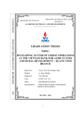 The graduation thesis: Developing Letter of Credit Operations at the Vietnam Bank for Agriculture and Rural Development – Quang Ninh Branch