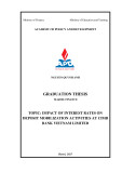 The graduation thesis: Impact of Interest Rates on Deposit Mobilization Activities at CIMB Bank Vietnam Limited