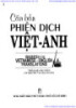 Ebook Căn bản Phiên dịch Việt – Anh /Bases for Vietnamese – English Translations (Phần 1) - Trần Quang Mẫn
