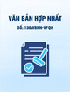 Văn bản hợp nhất 158/VBHN-VPQH